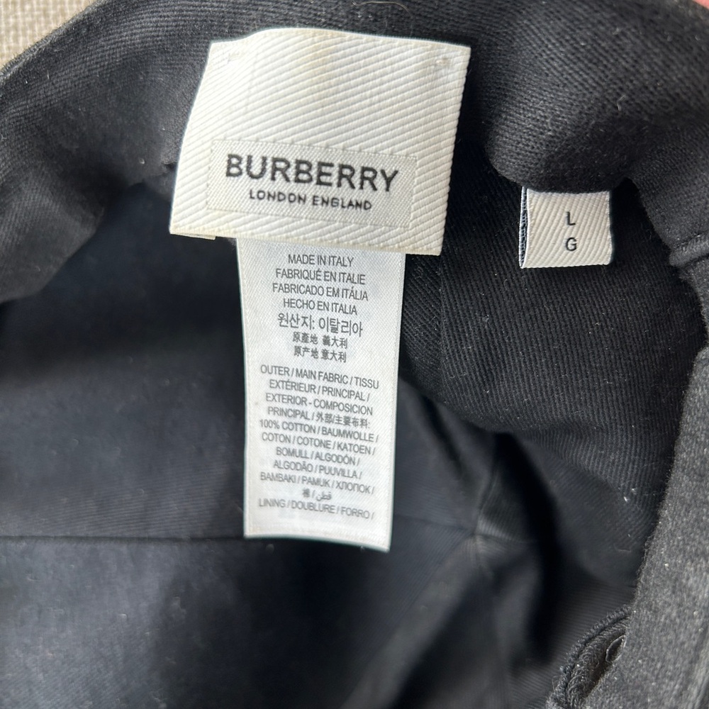 Black Baseball Cap with White Logo - Picture 5 of 5